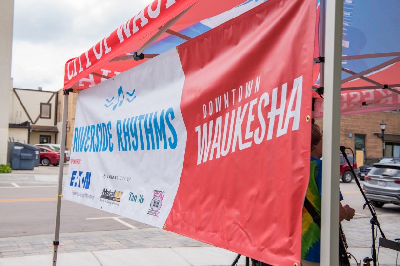 The banner at riverside rhythms