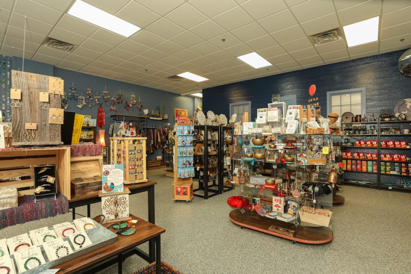 The inside of Plowshare Fair Trade Marketplace.