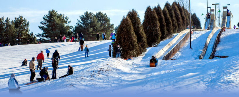 Sled hill at Lowell Park
